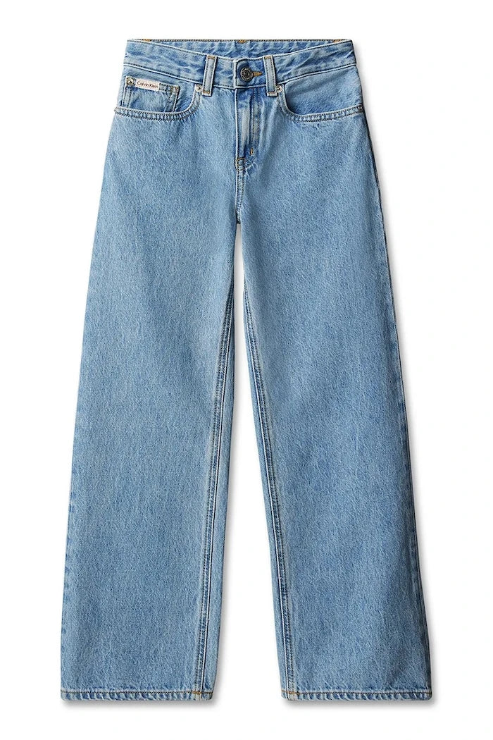 Çocuklar için wide leg kot pantolon Wide leg