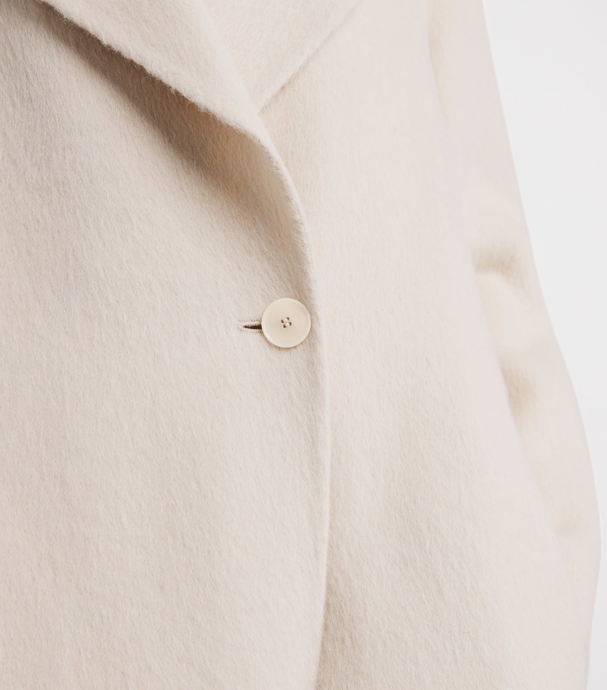 Joseph Beige Alpaca-Wool-Silk Yves Coat