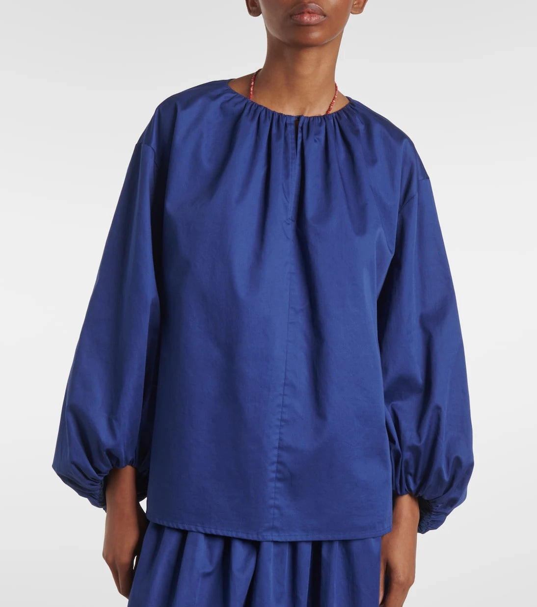 Joseph - Puff-sleeve cotton blouse
