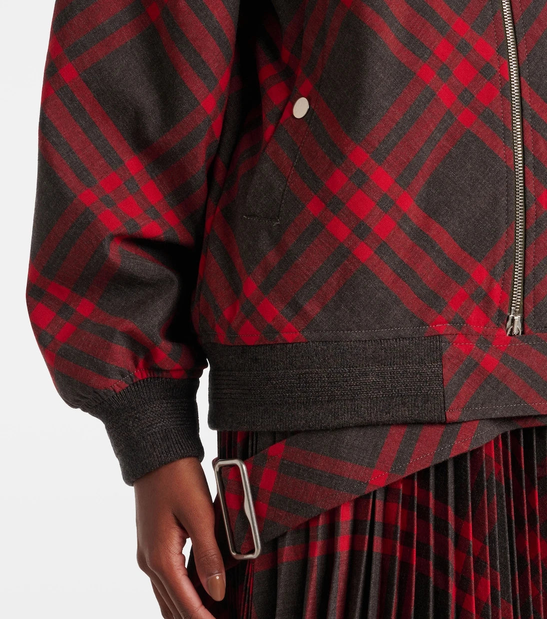 Burberry - Burberry Check bomber jacket