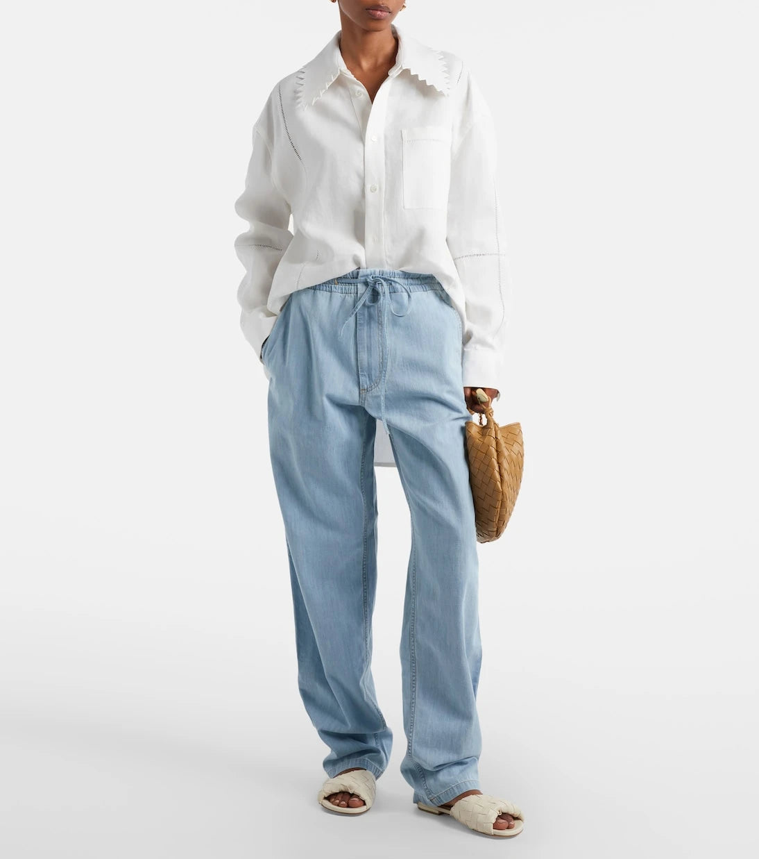 Bottega Veneta - High-rise wide-leg jeans