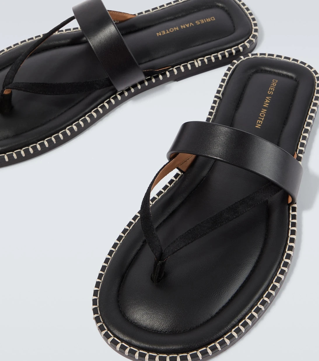Dries Van Noten - Leather thong sandals