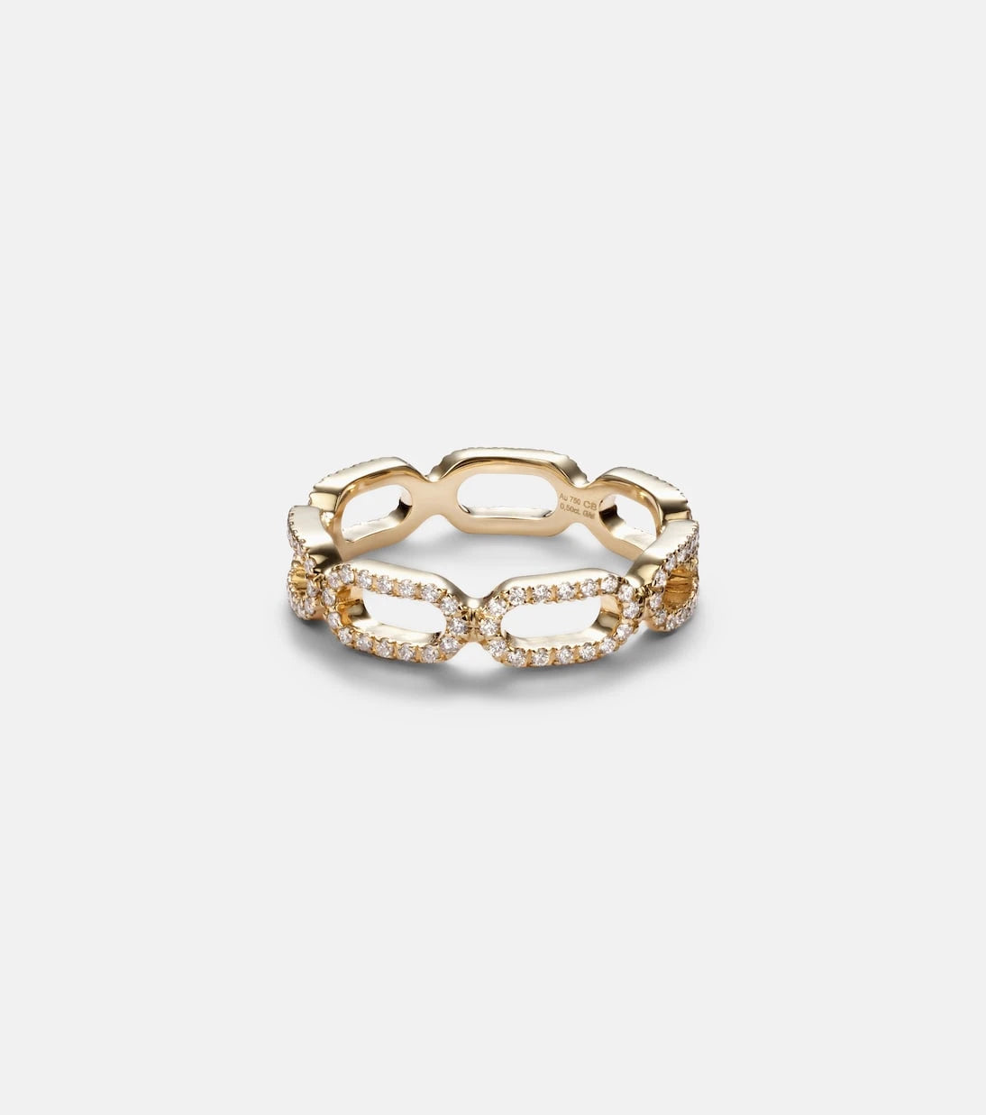 Bucherer Fine Jewellery - Link 18kt gold ring with diamonds