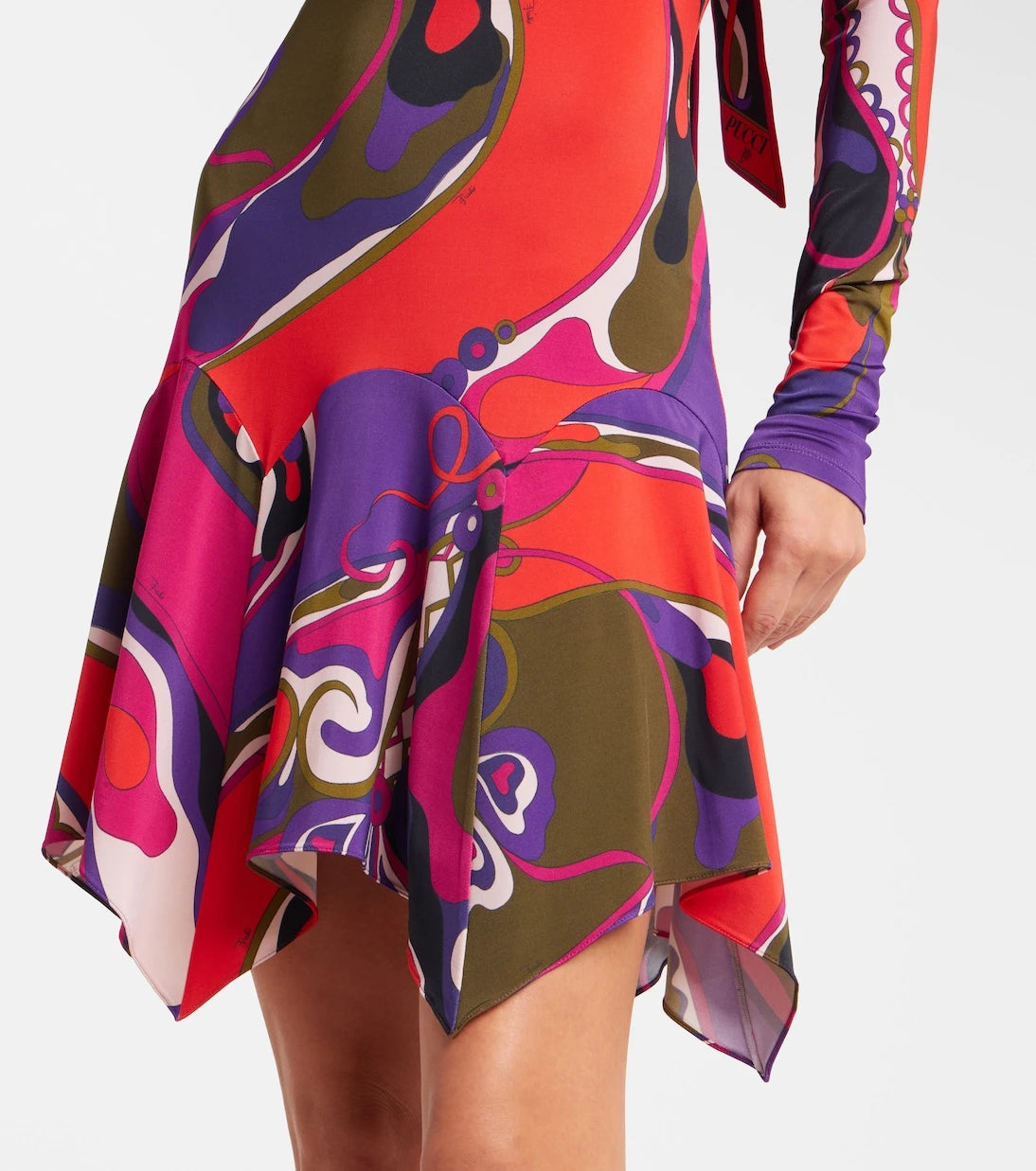 Pucci - Orchidee jersey minidress