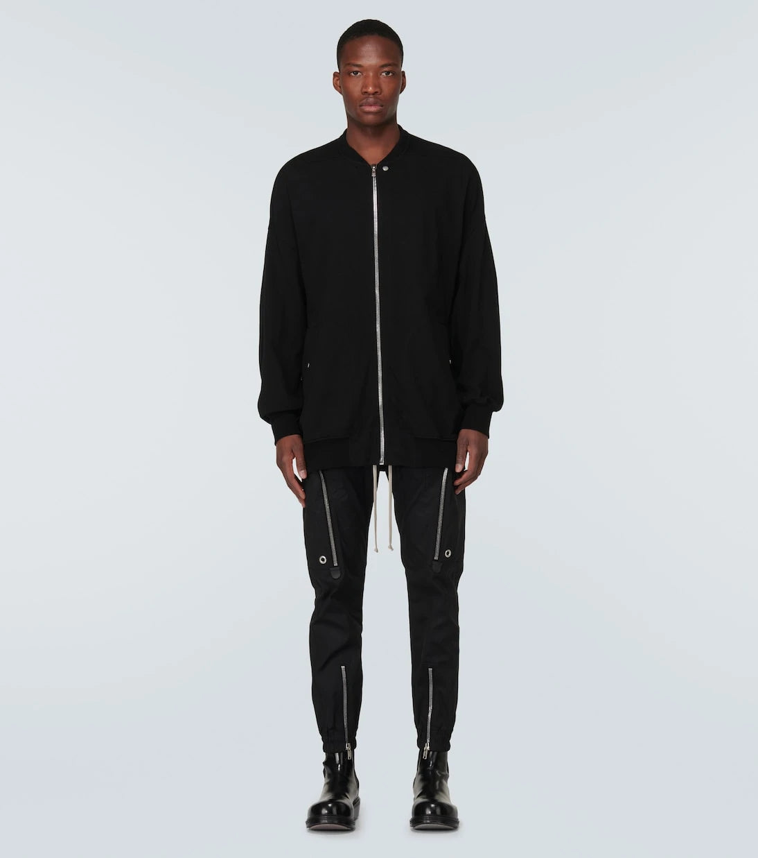 Rick Owens - Jumbo Peter Flight distressed cotton jacket