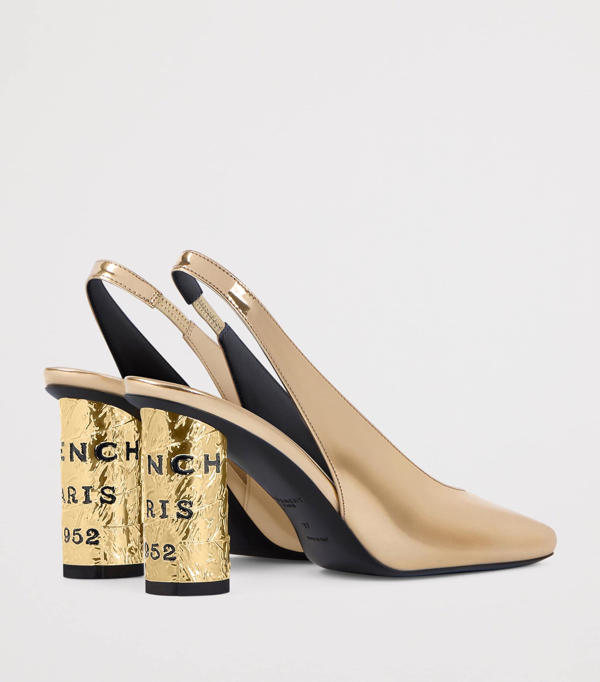 Leather Slingback Heels 85