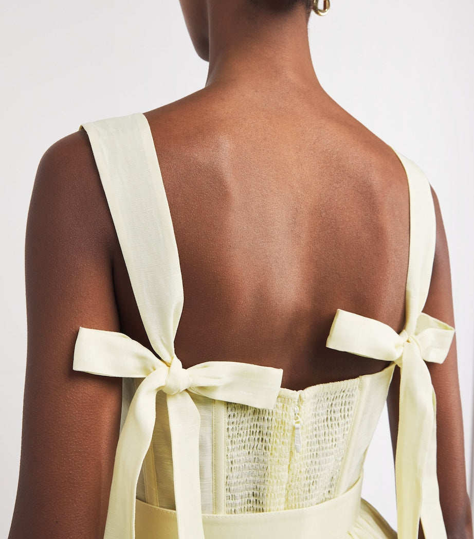 Yellow Corset Mini Dress