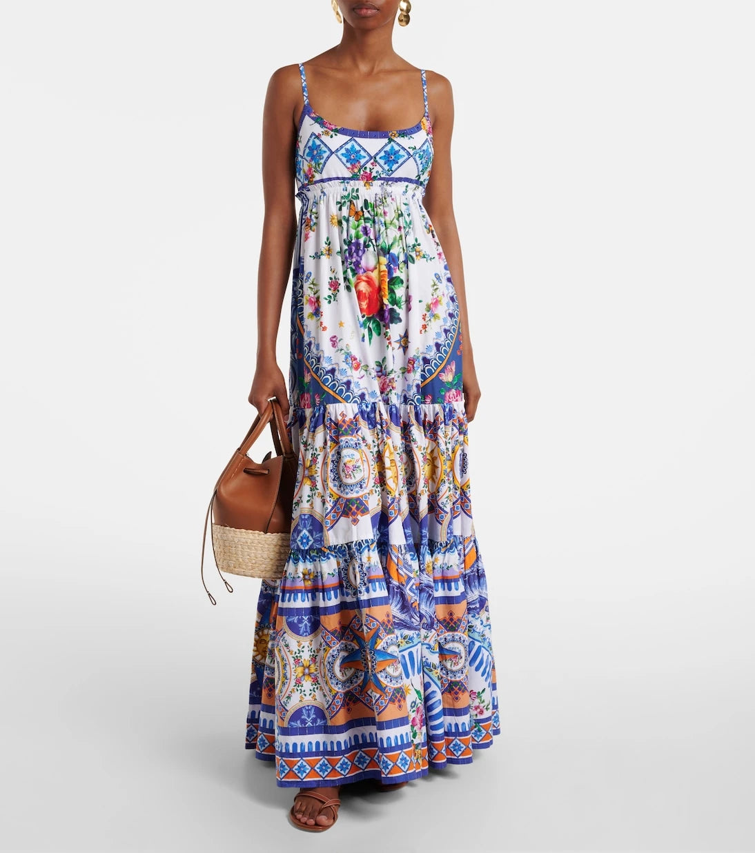 Camilla - Floral cotton maxi dress