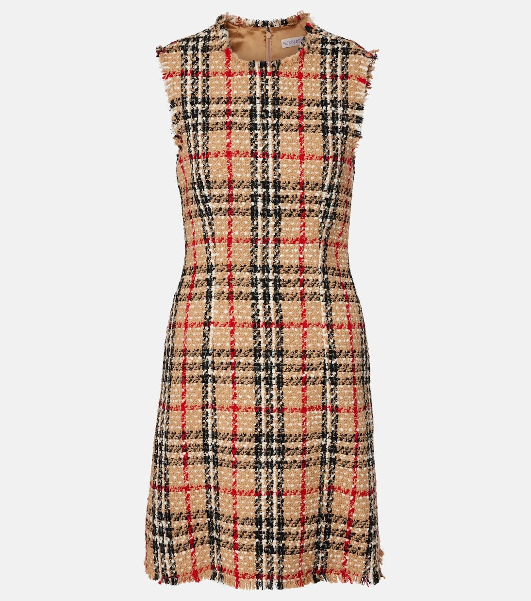 Burberry - Burberry Check bouclé minidress