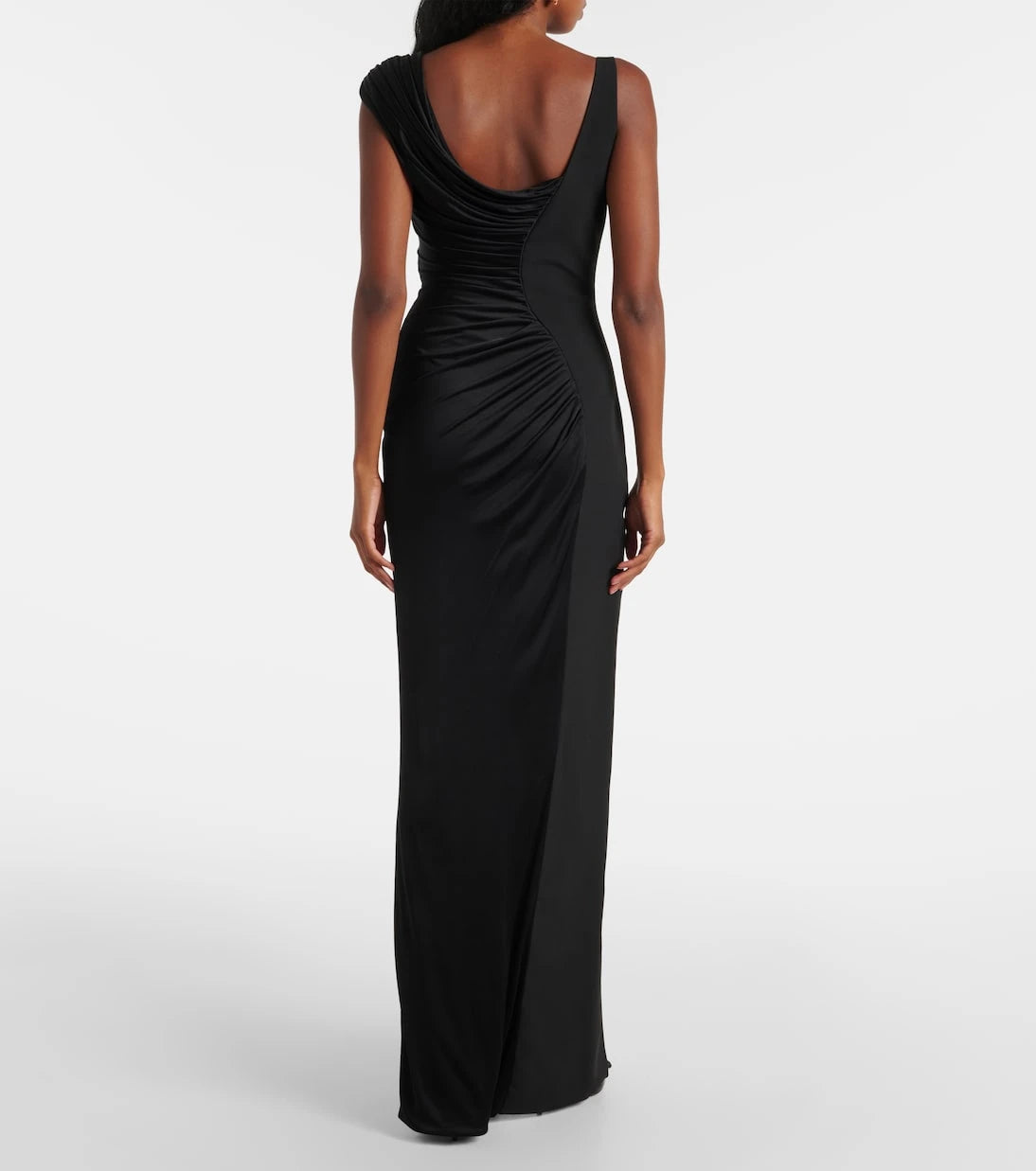 Versace - Medusa '95 draped jersey and crêpe gown