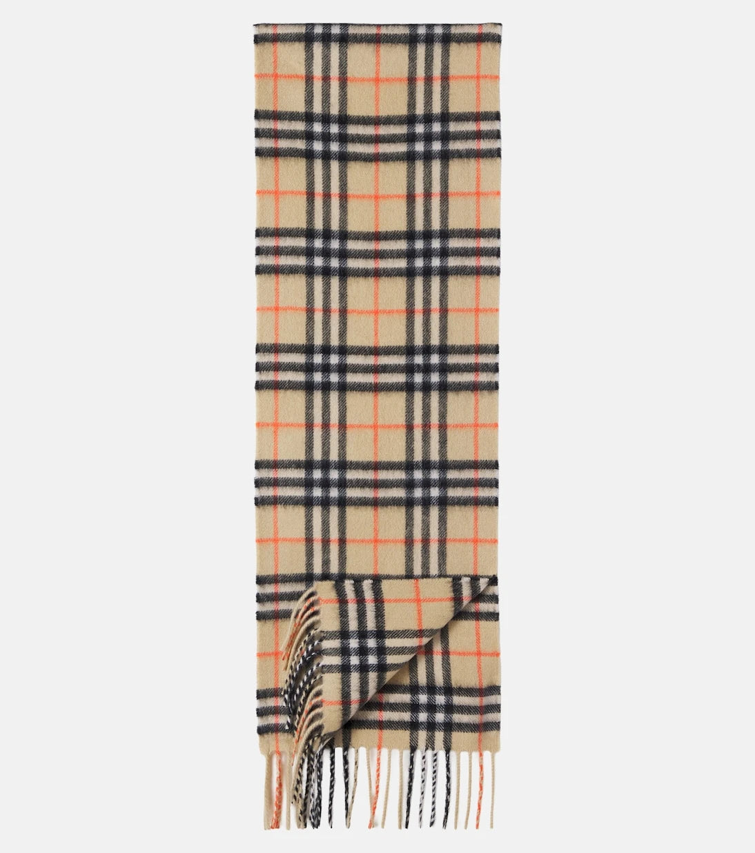 Burberry Kids - وشاح الكشمير كاروهات بربري
