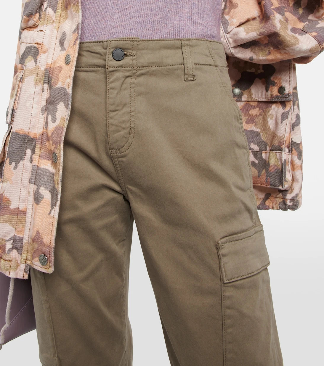 AG Jeans - Cropped cotton-blend cargo pants