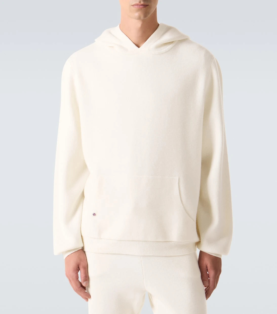God's True Cashmere - Cashmere hoodie with amethyst