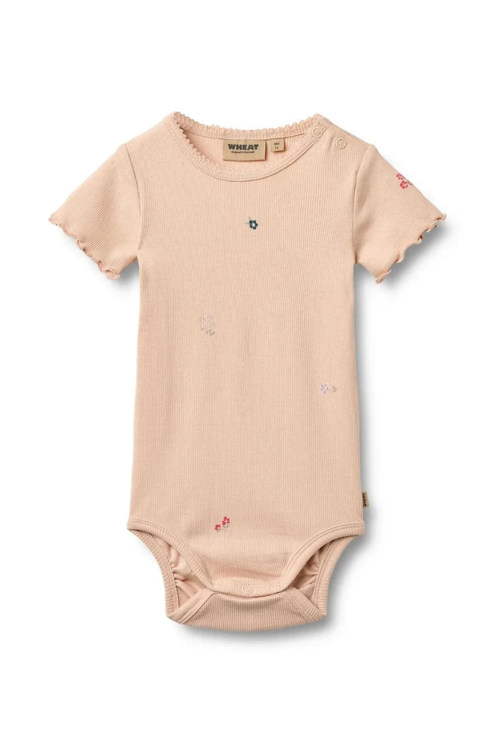 Wheat bebek pamuk ve elastan body