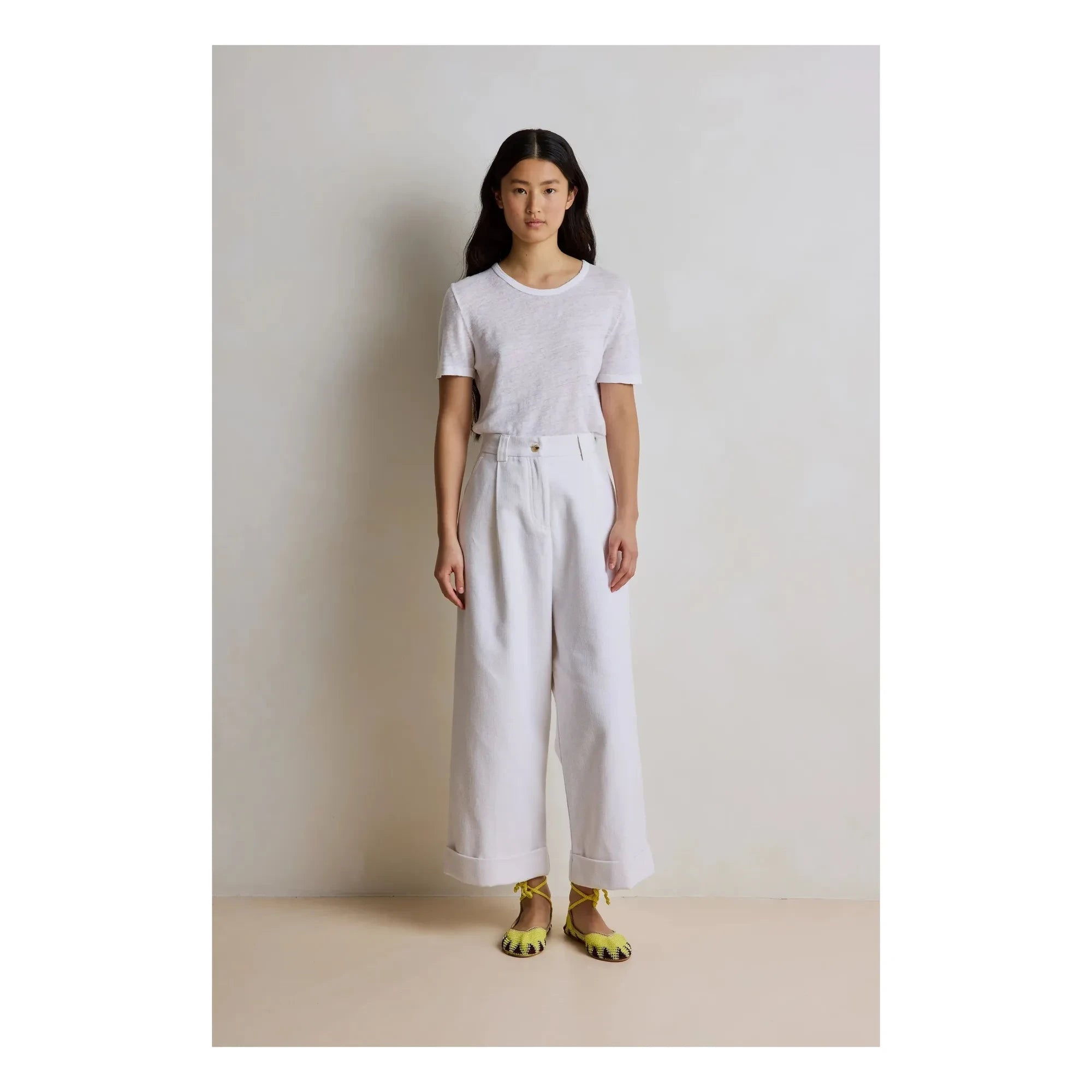 Hod - Miami Linen T-shirt | White