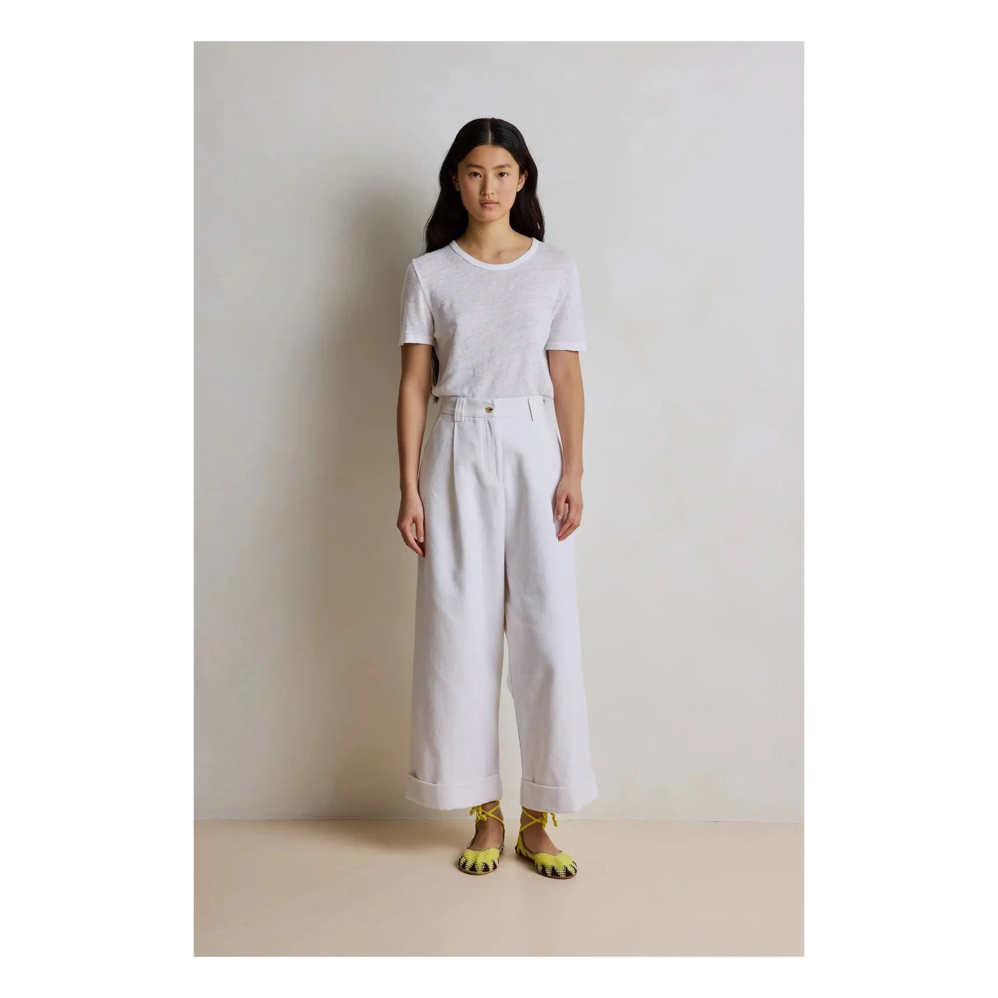 Hod - Miami Linen T-shirt | White