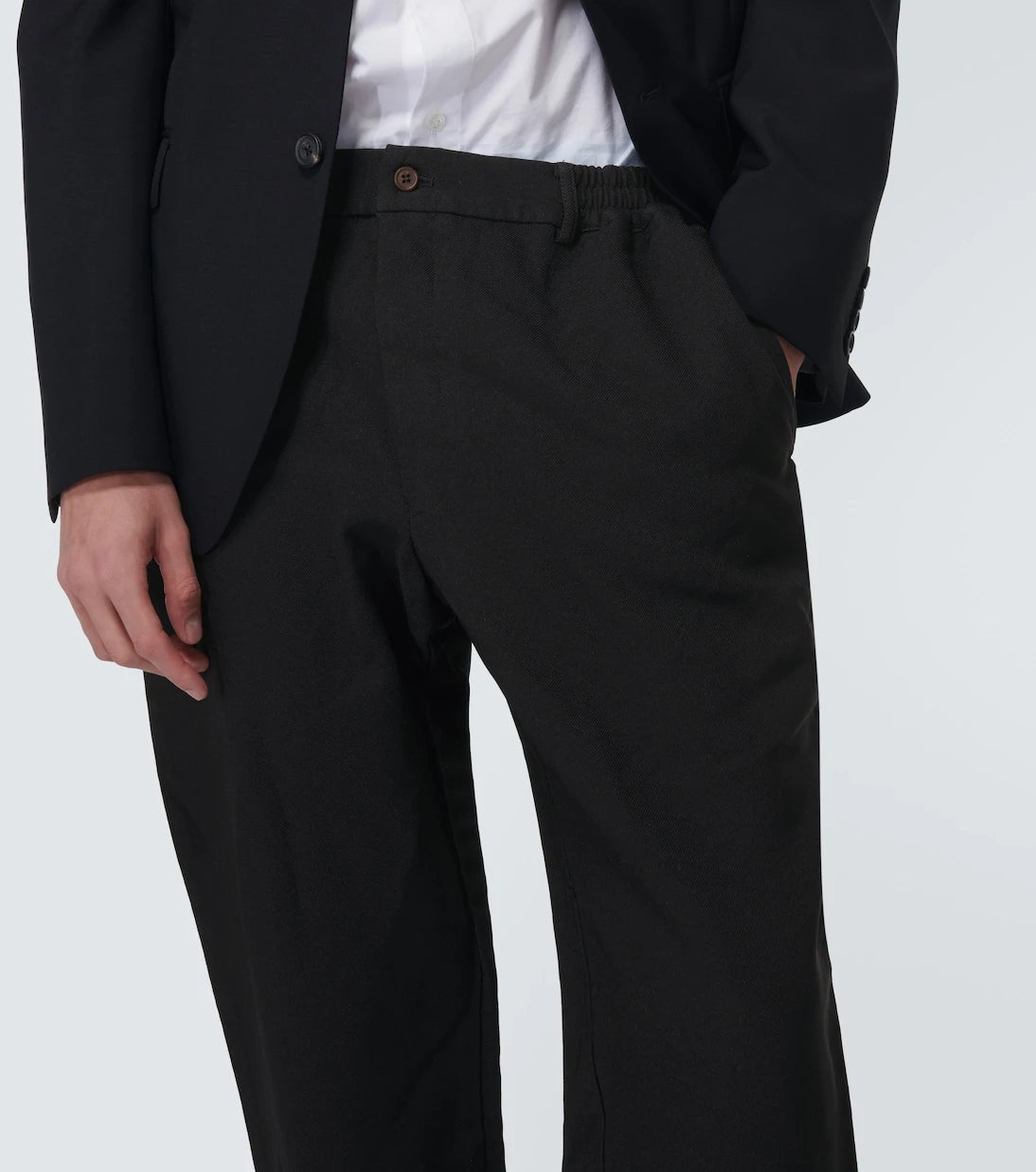 Comme des Garçons Homme Deux - Mid-rise cropped pants