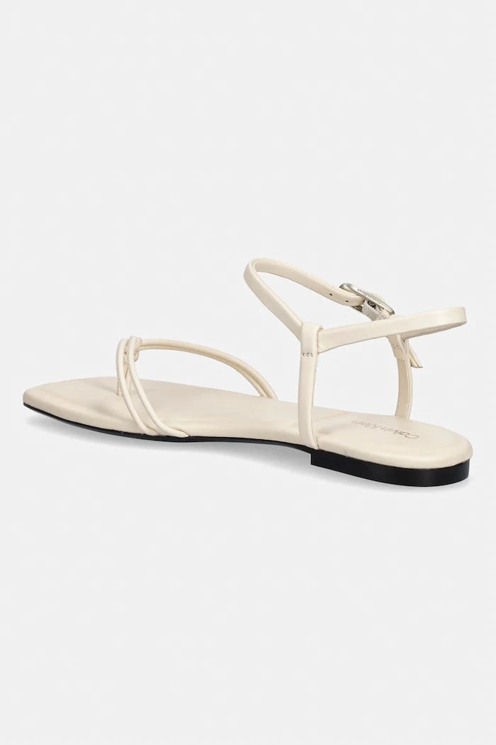 Calvin Klein Kadın Sandalet SQUARE FLAT SANDAL STRAP LTH