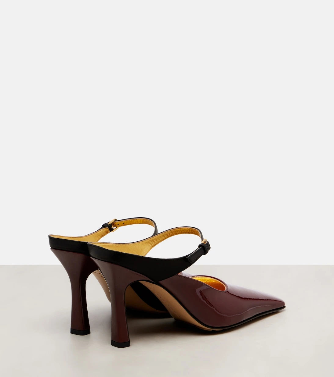 Bottega Veneta - Patent leather Mary Jane pumps