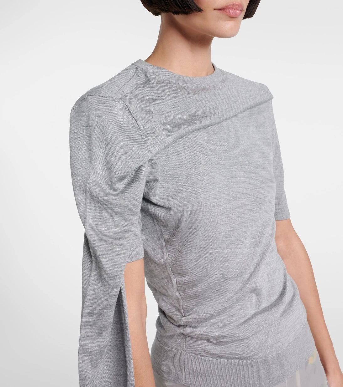 Acne Studios - Draped silk jersey top