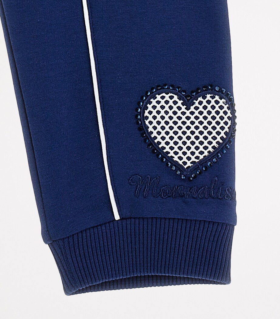 Stretch-Cotton Heart Sweatpants (2-14 Years)