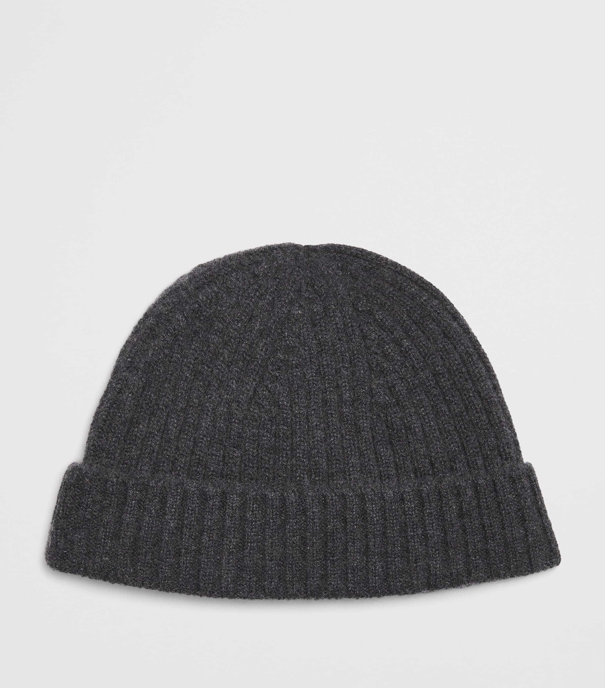 Cashmere Ribbed Beanie