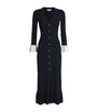 Knit Two-Tone Midi Dress NAVY BLUE