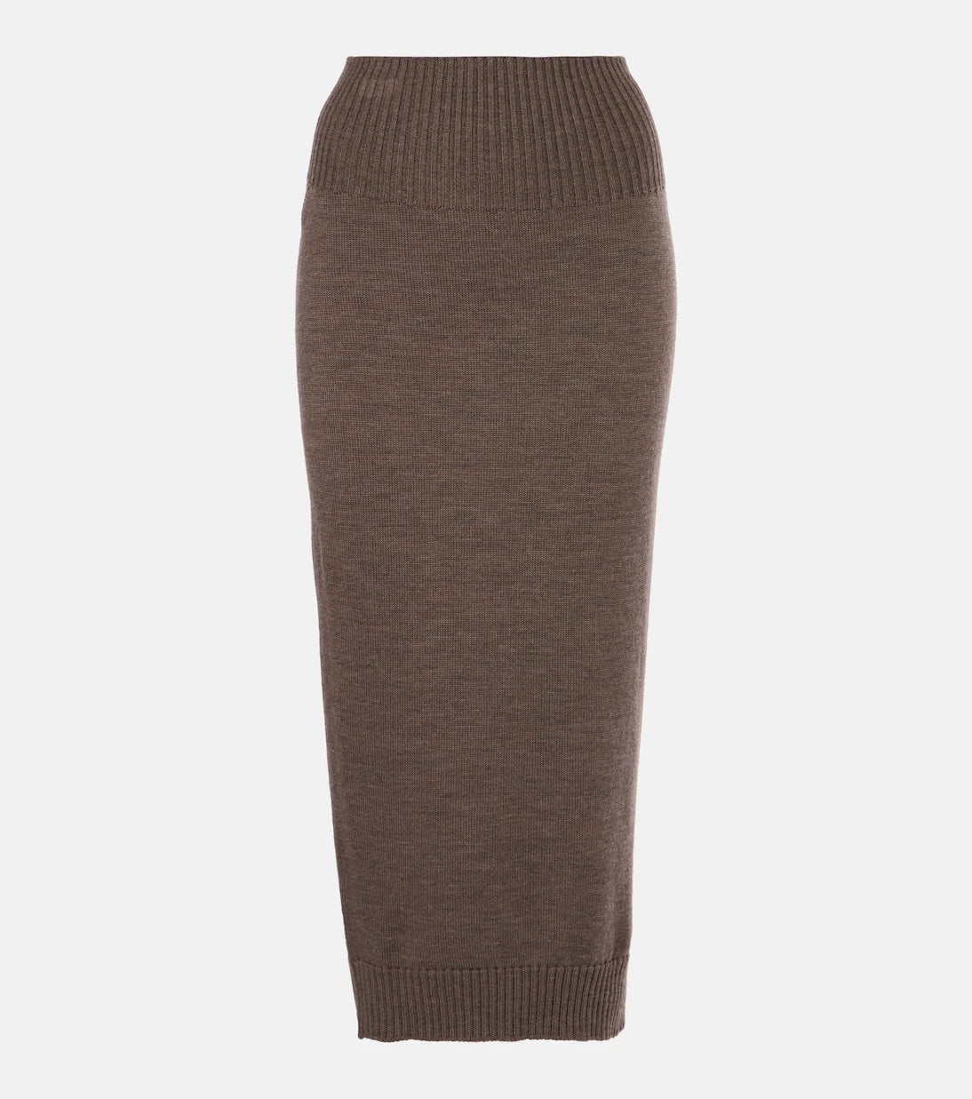Max Mara - Melk virgin wool midi skirt