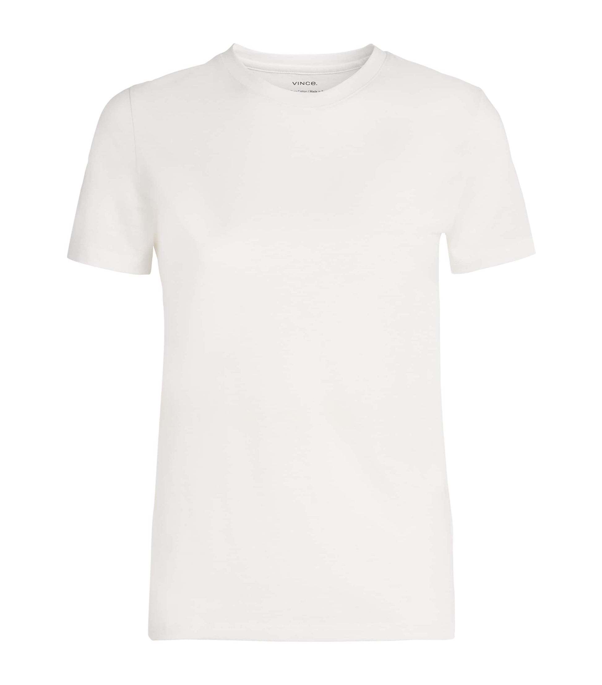 Vince White Pima Cotton Essential T-Shirt
