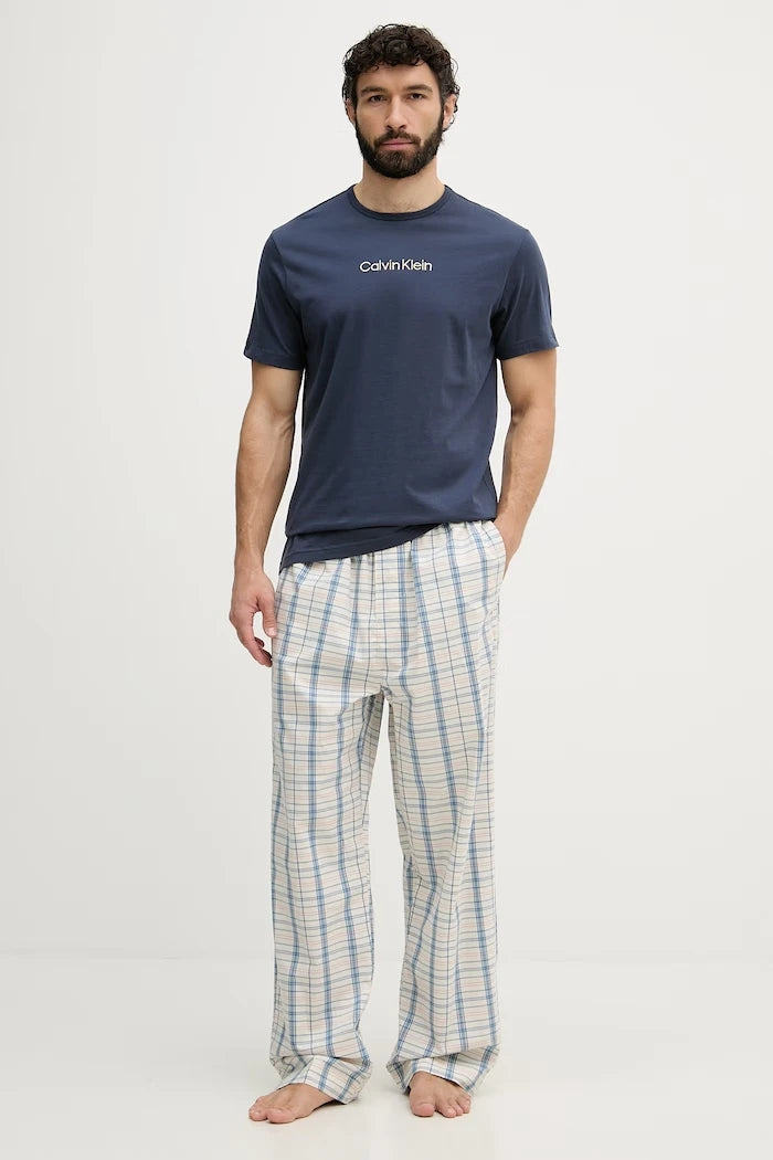 Calvin Klein Underwear kısa kollu erkek pamuklu pijama