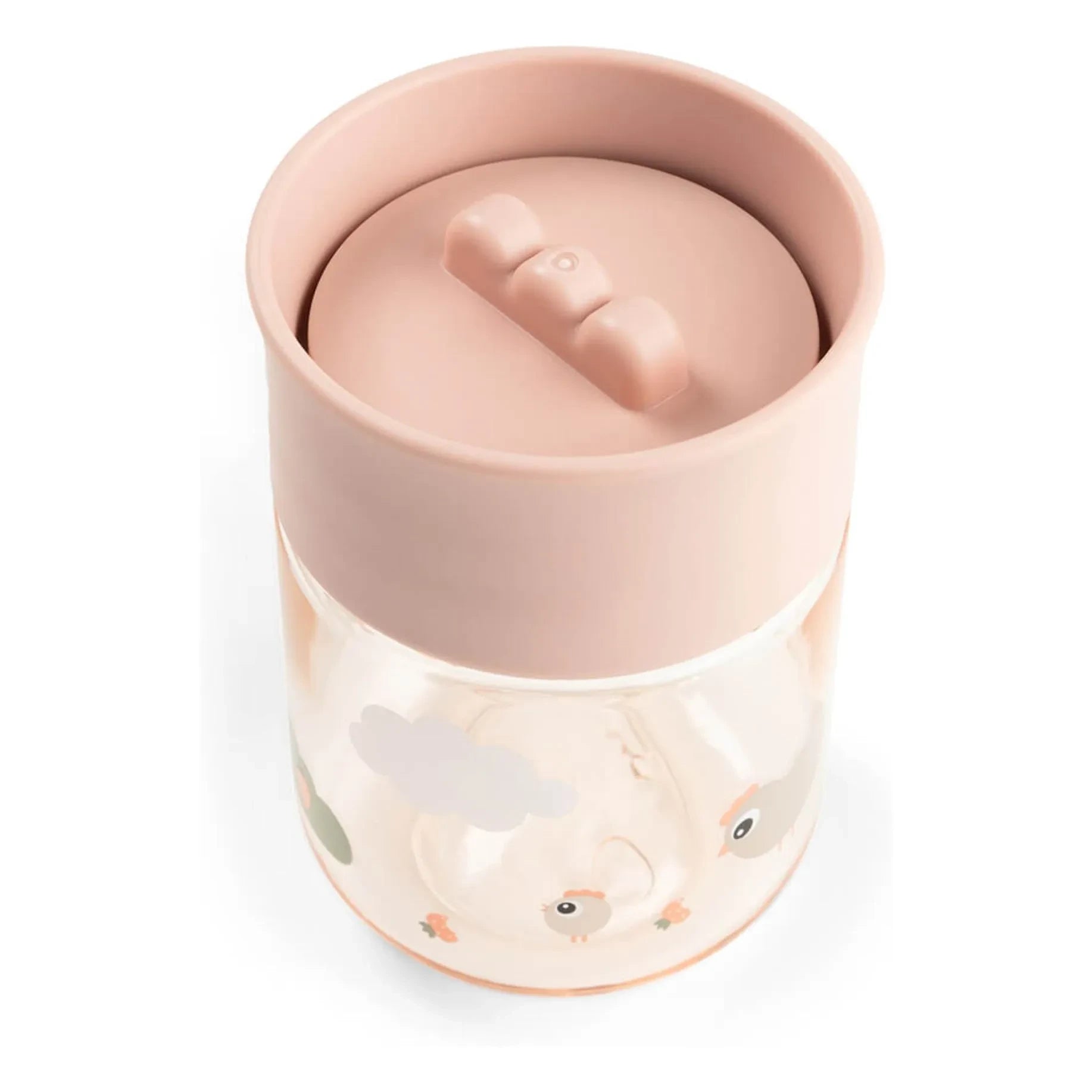 Done by deer - 360° learning mug in tritan Tiny Farm | Pink