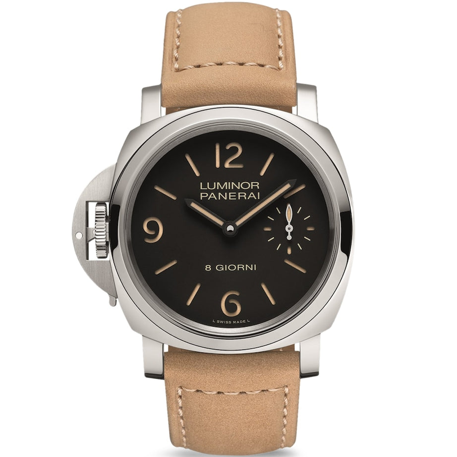 Stainless Steel Luminor Destro Otto Giorni Watch 44mm