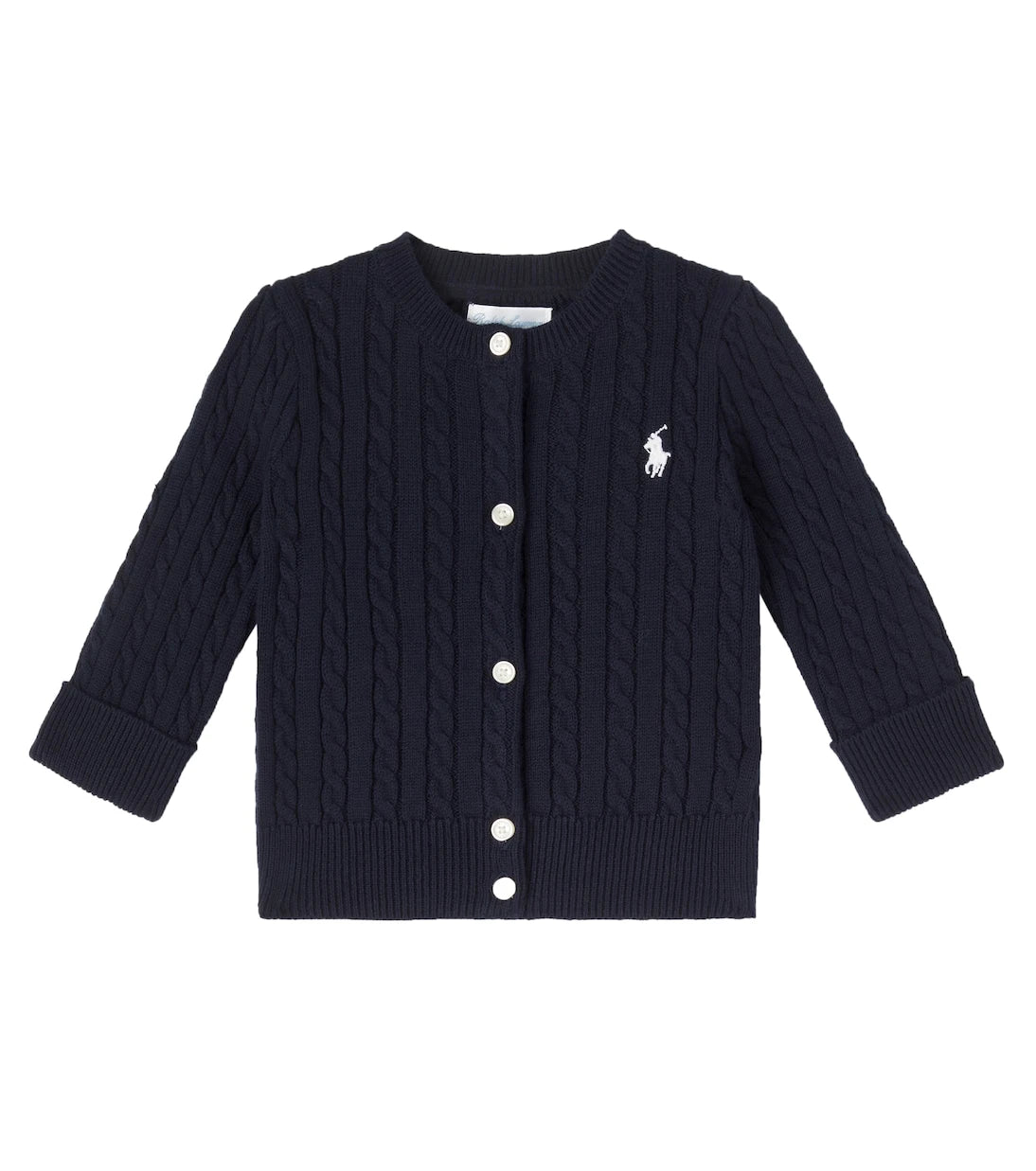 Polo Ralph Lauren Kids - كارديغان أطفال قطني محبوك بنقشة كابل