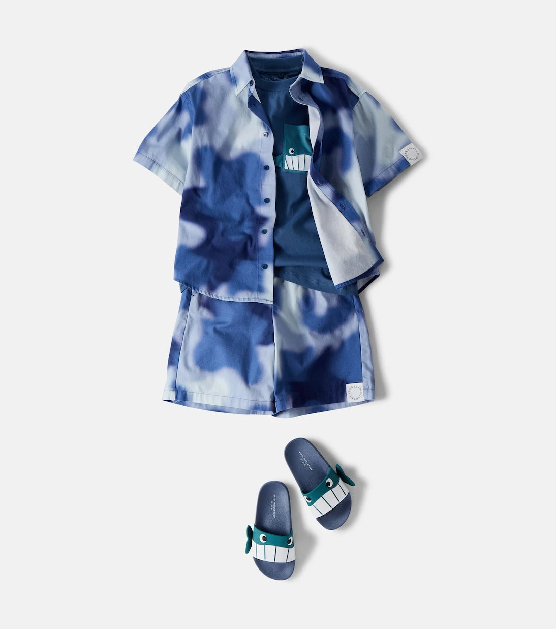Stella McCartney Kids - Printed cotton poplin shirt