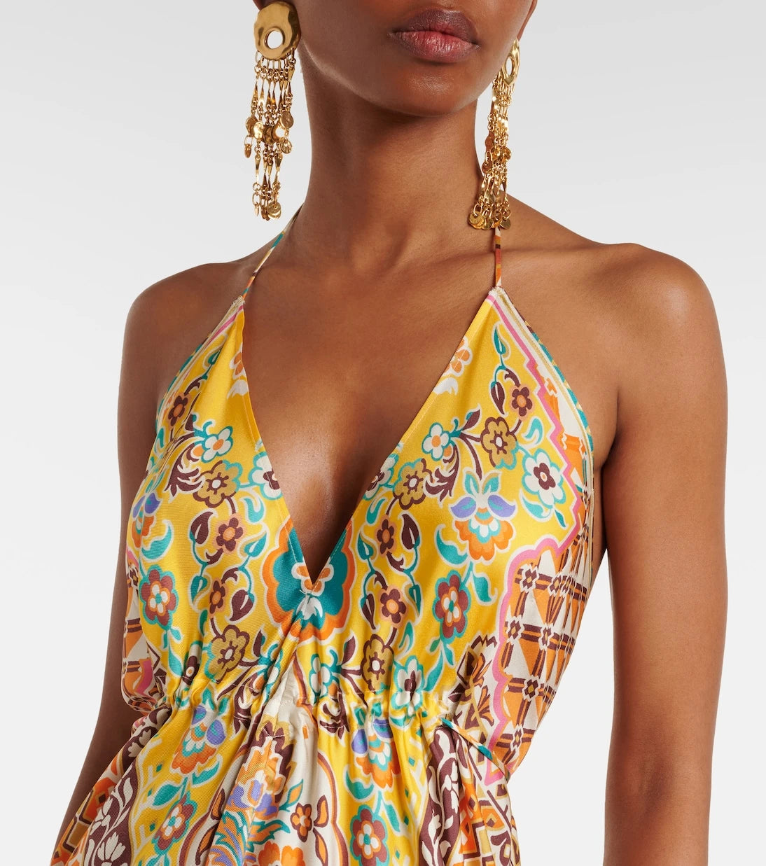 Etro - Printed silk midi dress