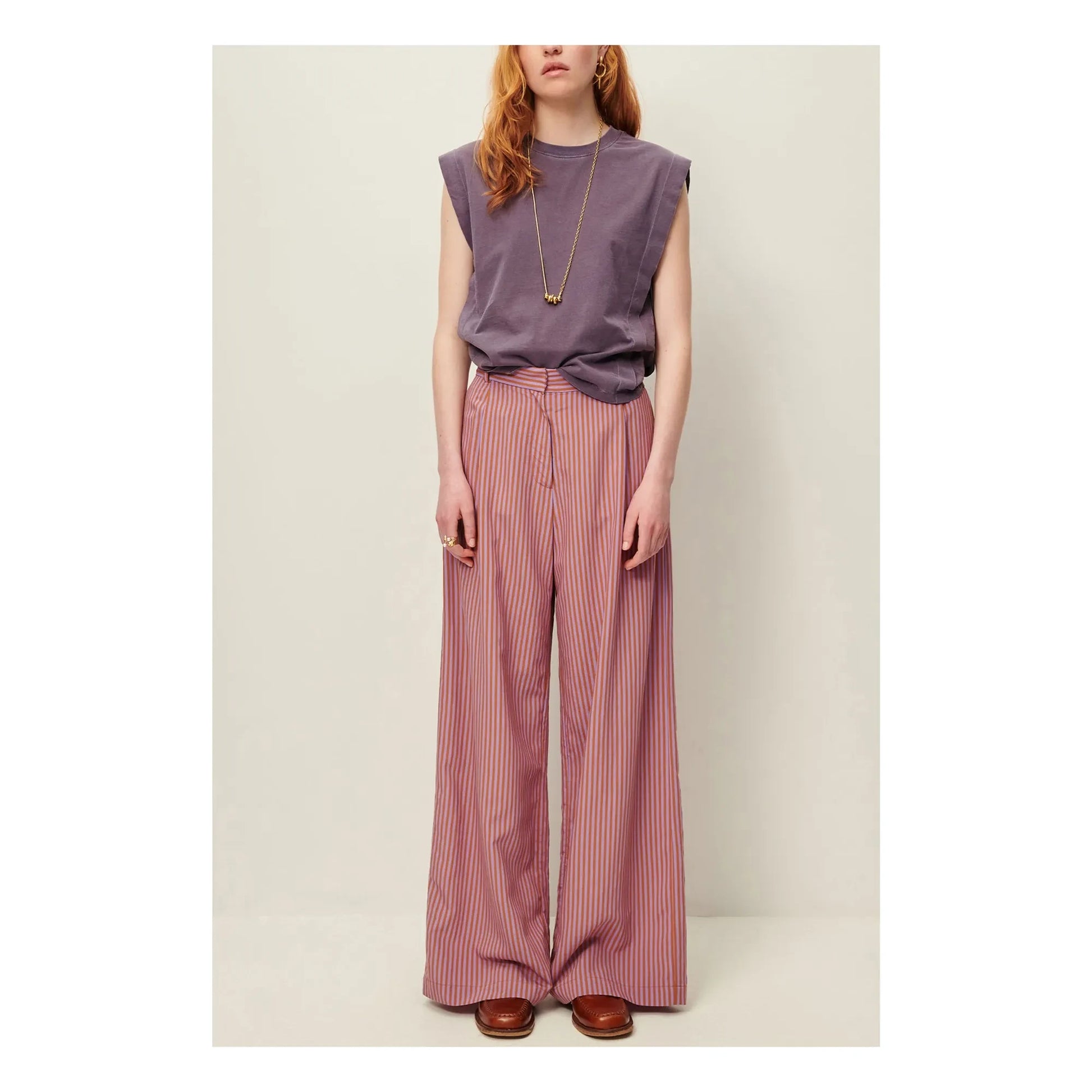 Sessùn - Orlando cotton T-shirt | Purple