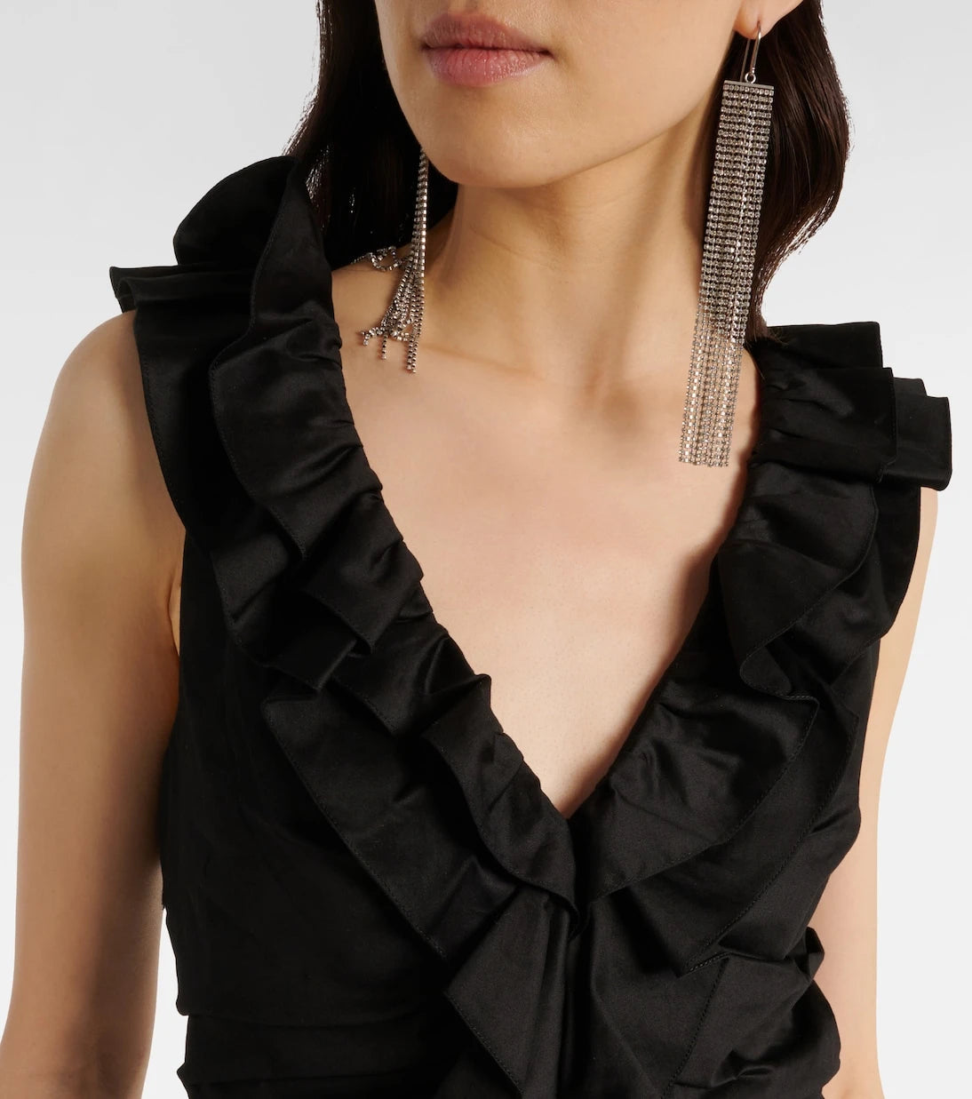 Carolina Herrera - Ruffled cotton-blend midi dress