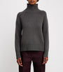 Green Wool-Cashmere Sweater