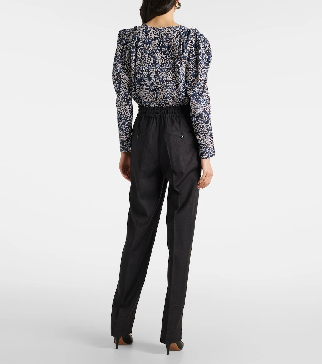 Isabel Marant - Liska checked wool-blend straight pants