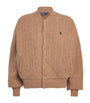Polo Ralph Lauren Brown Wool-Cashmere Bomber Jacket