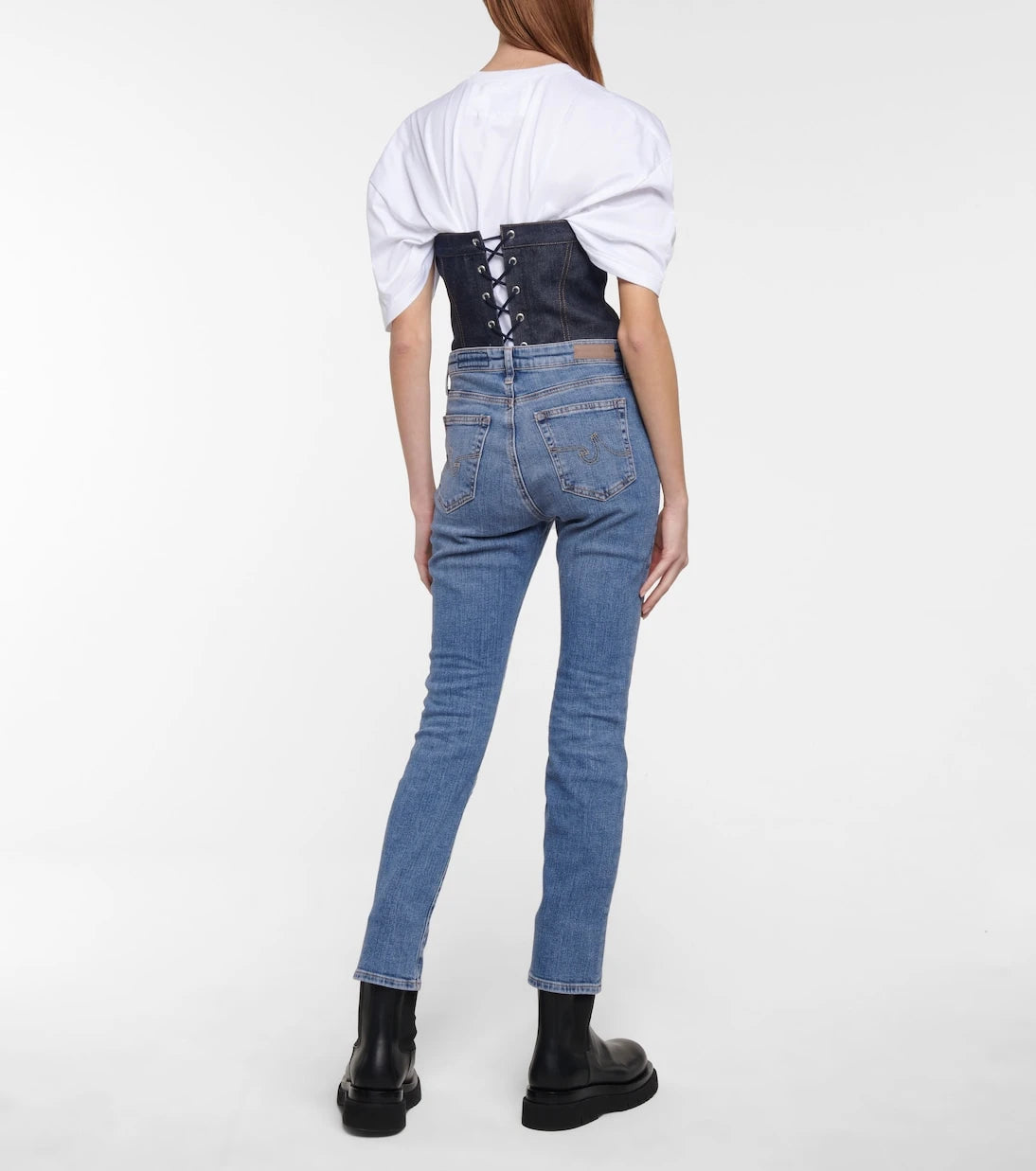 AG Jeans - Mari high-rise slim jeans