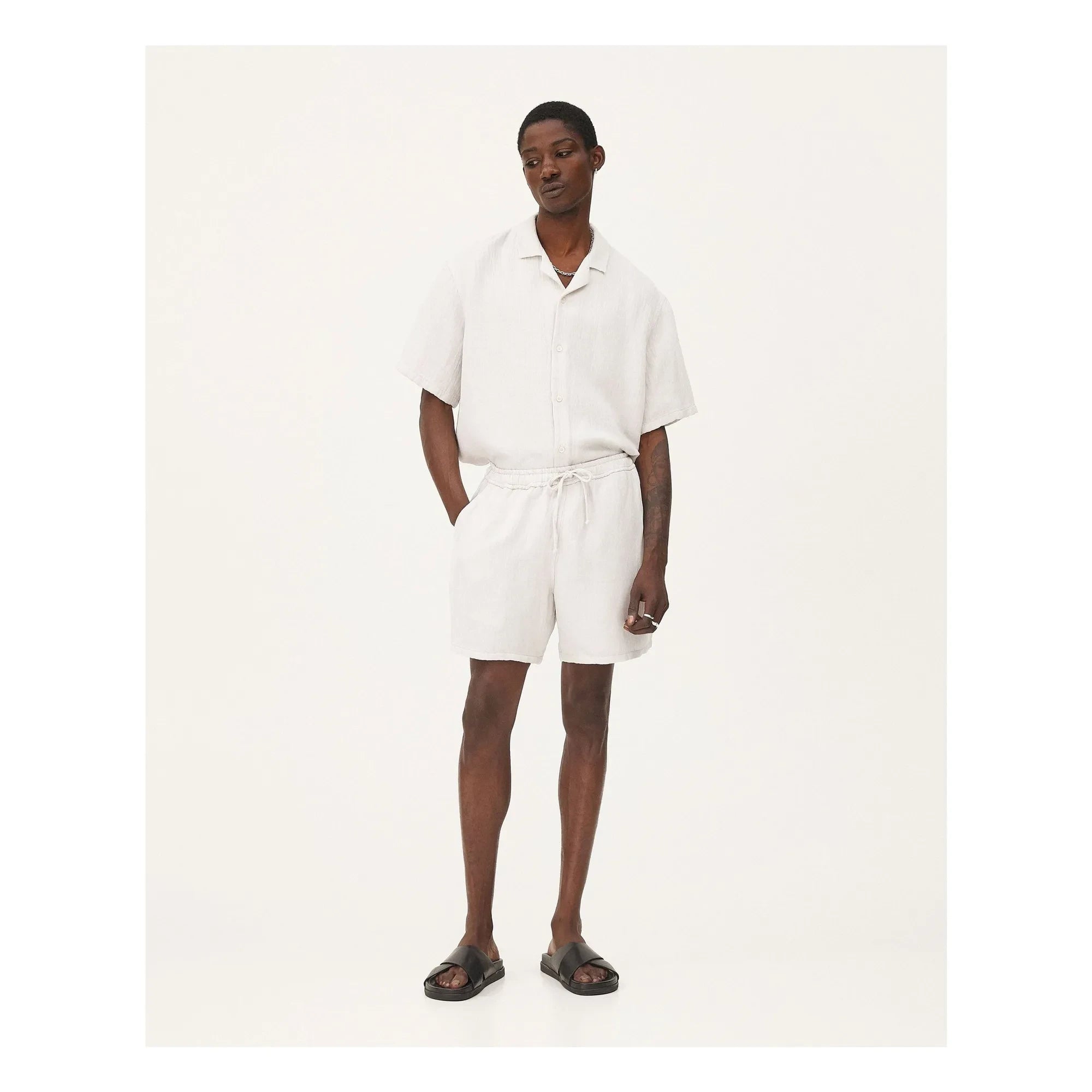 Noyoco - Malibu Linen Shorts | Light grey