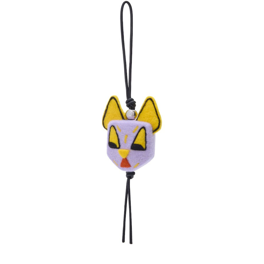 LOEWE Purple Wool Cat Personalisation Charm