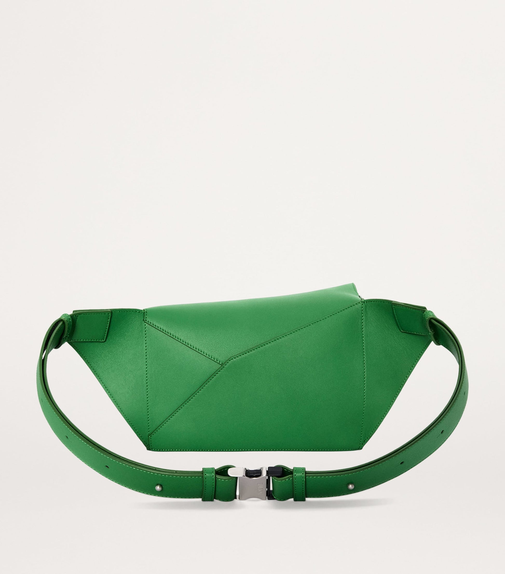 LOEWE Green Small Leather Puzzle Edge Belt Bag