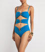 Blue Cut-Out Orbit Swimsuit