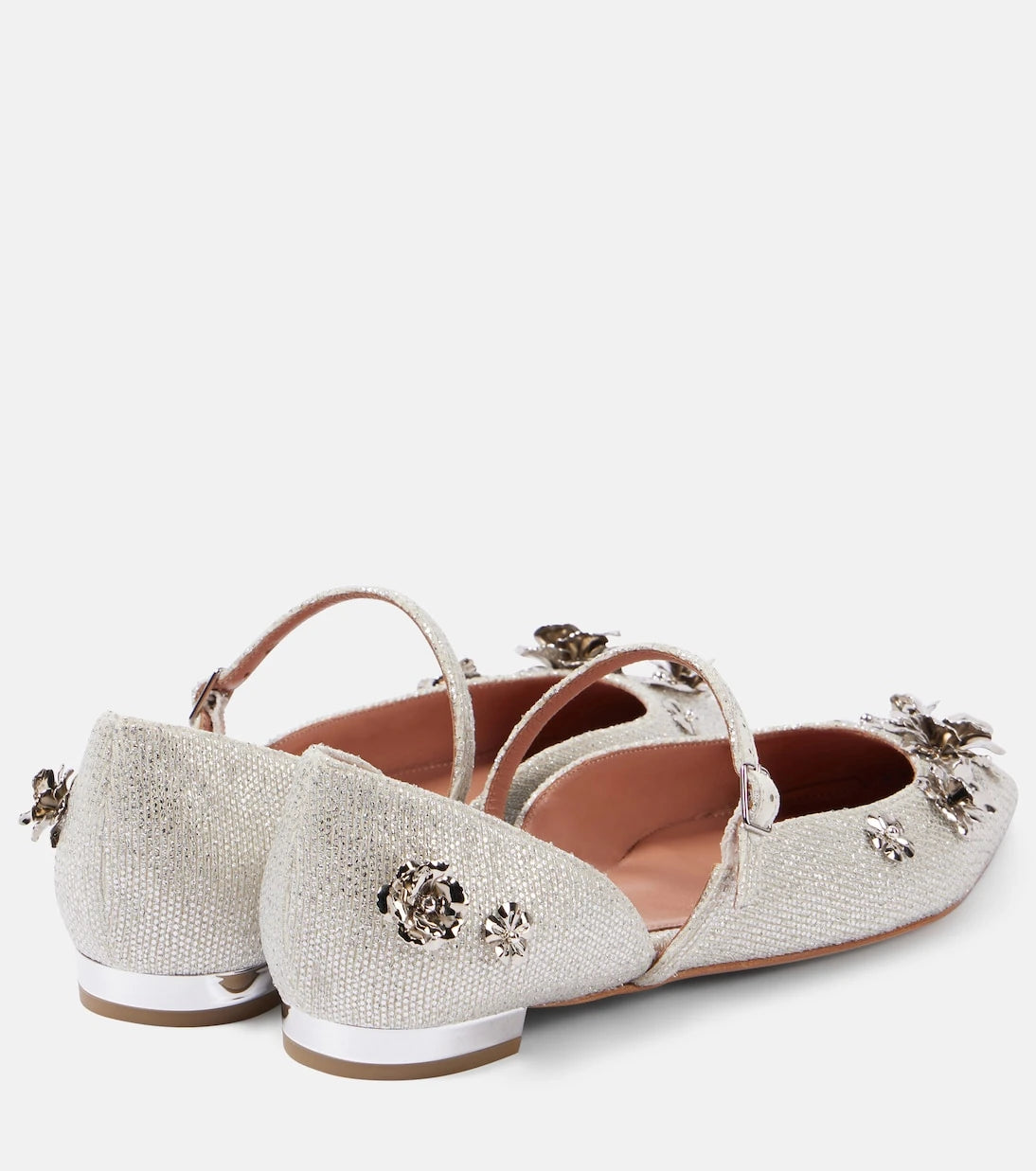 Aquazzura - حذاء باليه Bloom مزين
