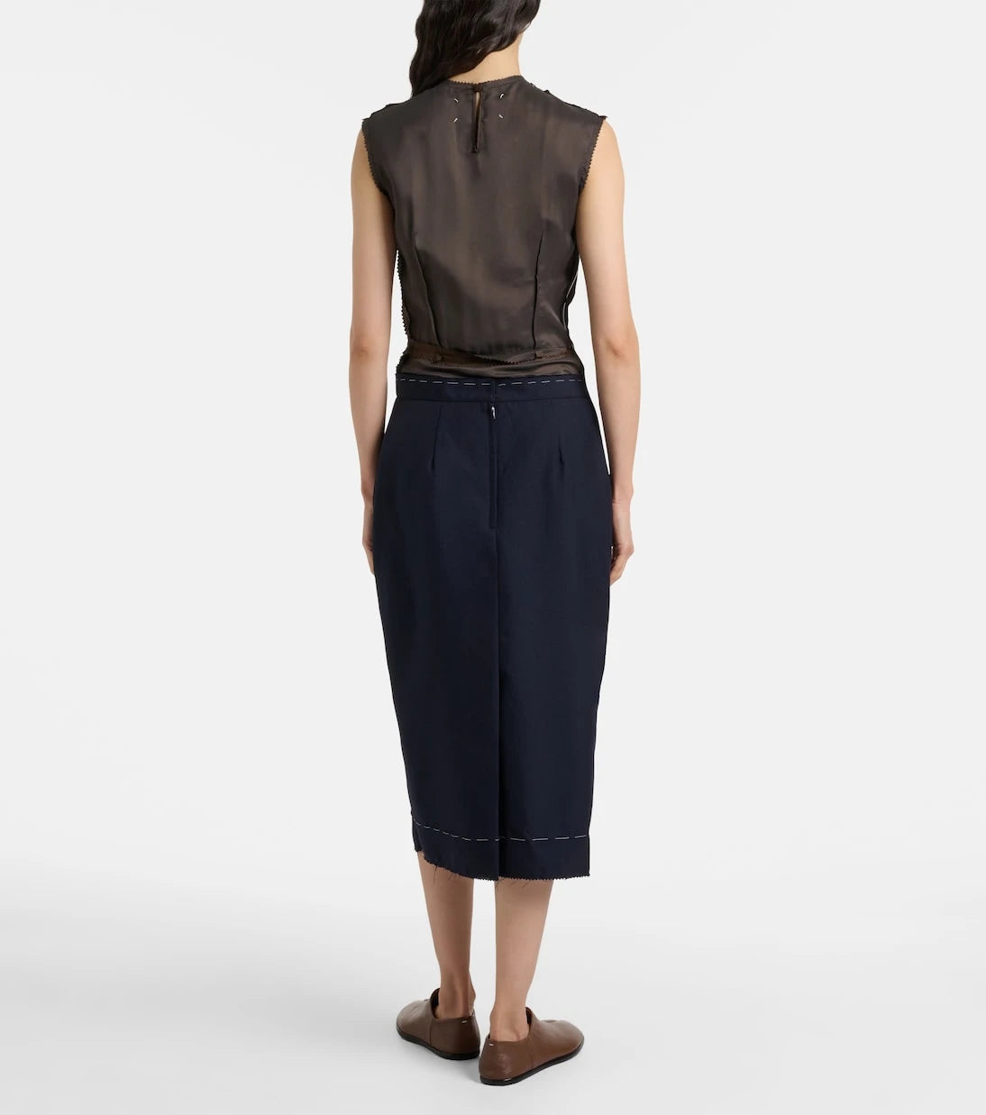 Maison Margiela - Twill midi dress