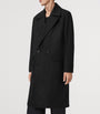 Black Wool-Blend Curran Overcoat