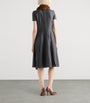 Prada Grey Wool Flannel Midi Dress