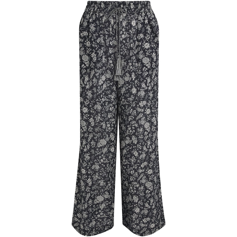 Floral Azra Wide-Leg Trousers